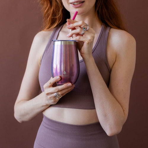 17 oz Straw Wine Tumbler