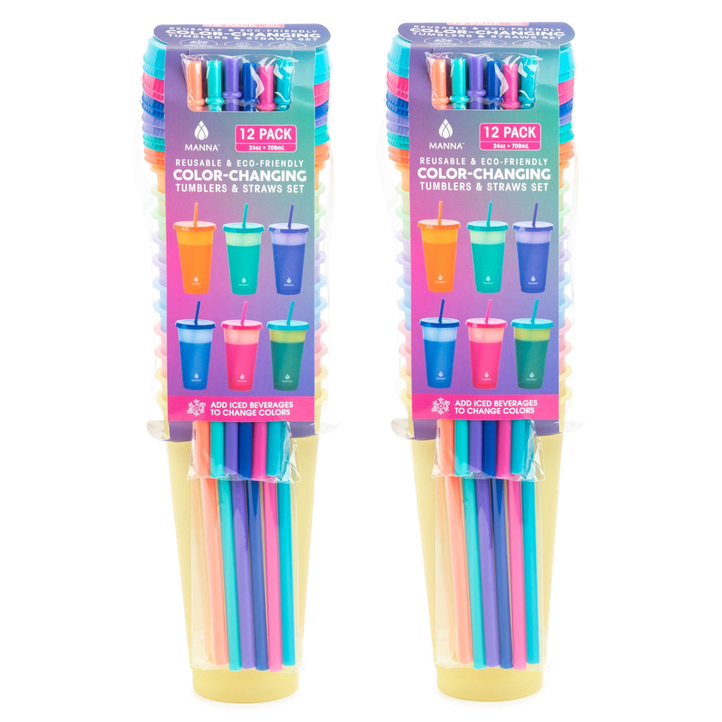 24-Piece Funky Color-Changing Cup Set